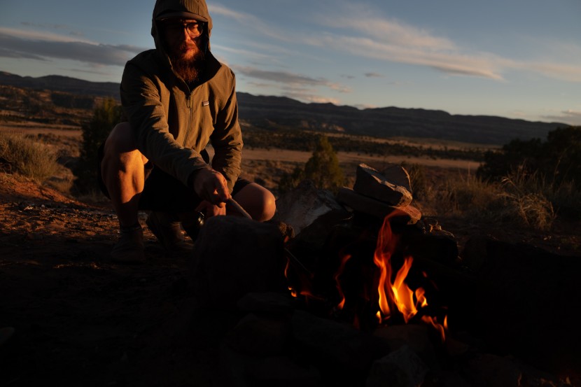 patagonia r1 techface hoody - not the coziest fleece in the review, but boy, does it shine in wet...