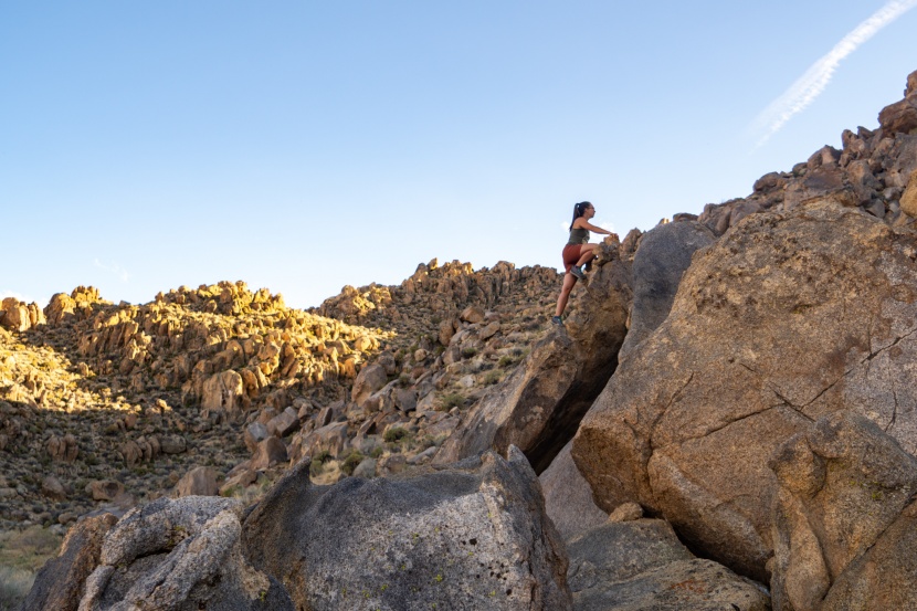 black diamond technician approach for women - scrambling in the technician doesn't get better than in bishop.