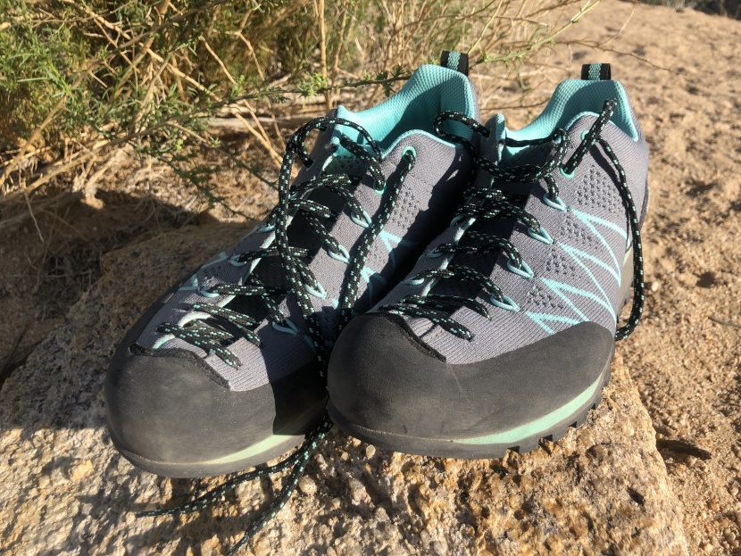 scarpa crux air for women - the crux air has good toe protection and a comfy upper.