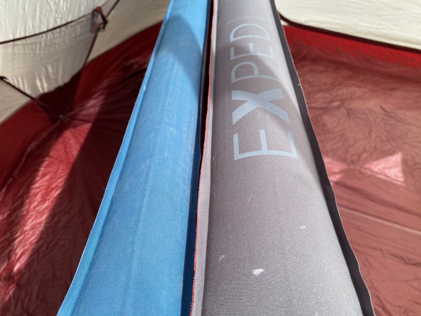 exped deepsleep - three inches versus four. if you didn't know what you were missing...