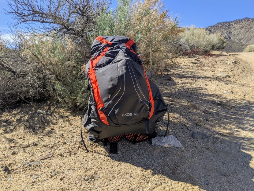 osprey exos 48 - the exos 48 ready to roll for another desert outing.