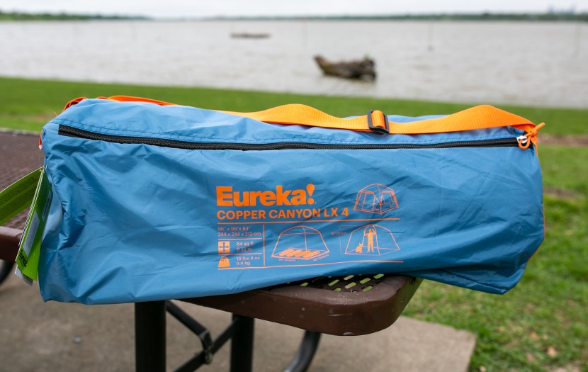 eureka copper canyon lx 4 - packed and ready. the shoulder strapped dual-zip carry case of the...