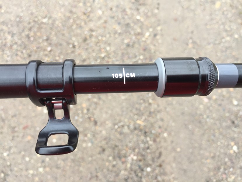 black diamond alpine flz - the lever lock, on the left, is metal and strong. the locking...