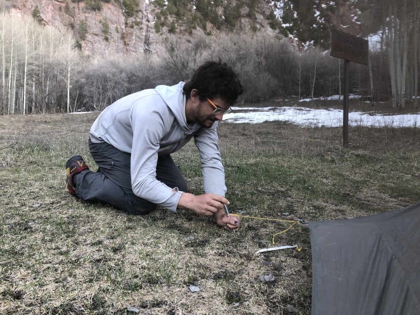 gossamer gear the two - staking down and adjusting is quite simple, especially when the...