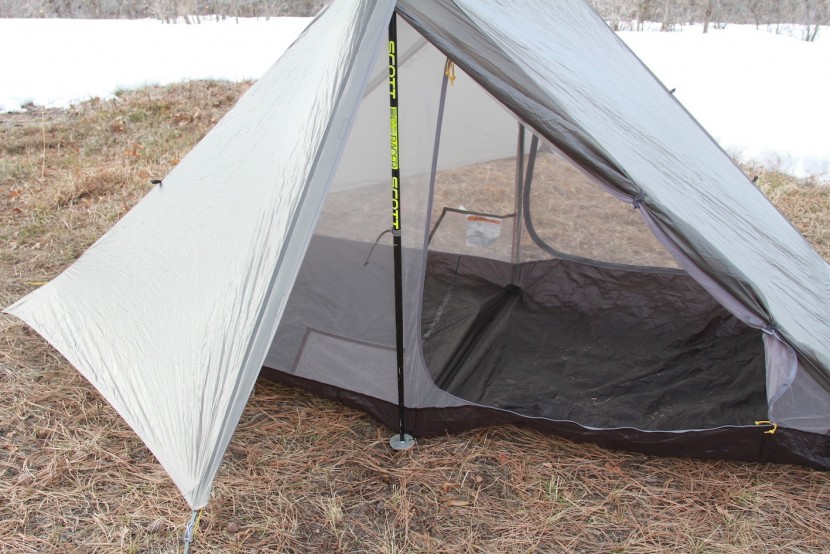 gossamer gear the two - this tent features spacious vestibules, single walls with sewn-in...