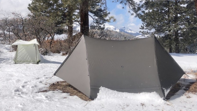 when we couldn't go backpacking, we'd set these tents up...