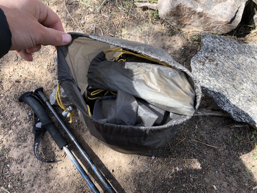 gossamer gear the two - all parts of the tent (including stakes) easily pack into the...
