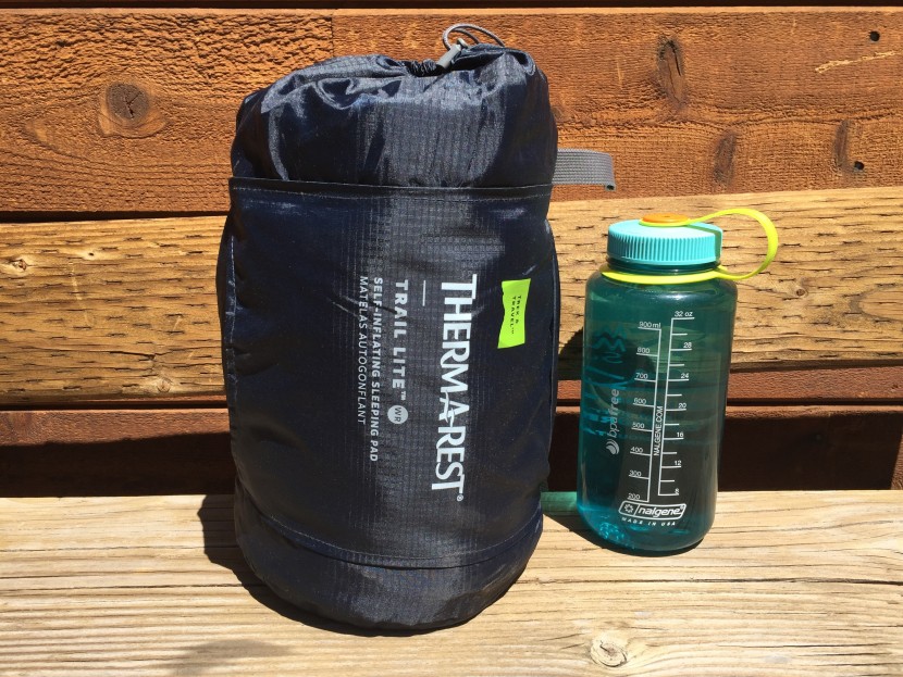 therm-a-rest trail lite for women - the traillite is on the larger size when packed up, though still...