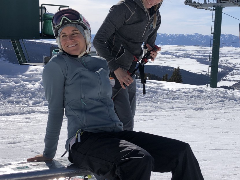 arc'teryx fortrez hoody for women - steph poses in the arc'teryx kyanite before shredding down the...