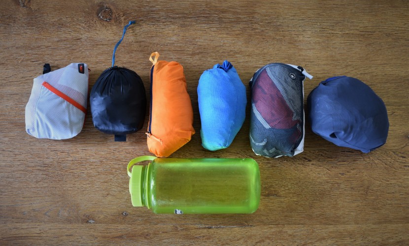 running jacket - most of the jackets in our lineup include a convenient stuff sack...