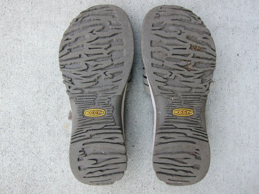 keen rose - the irregular lugs on this sandal's rubber outsole don't provide...