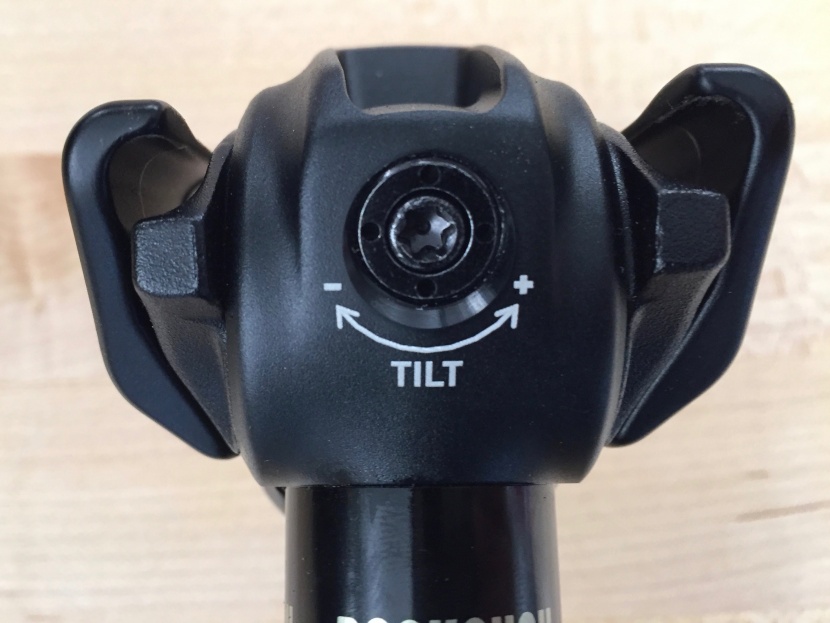 rockshox reverb axs - the tilt adjustment at the front of the head makes it really easy to...