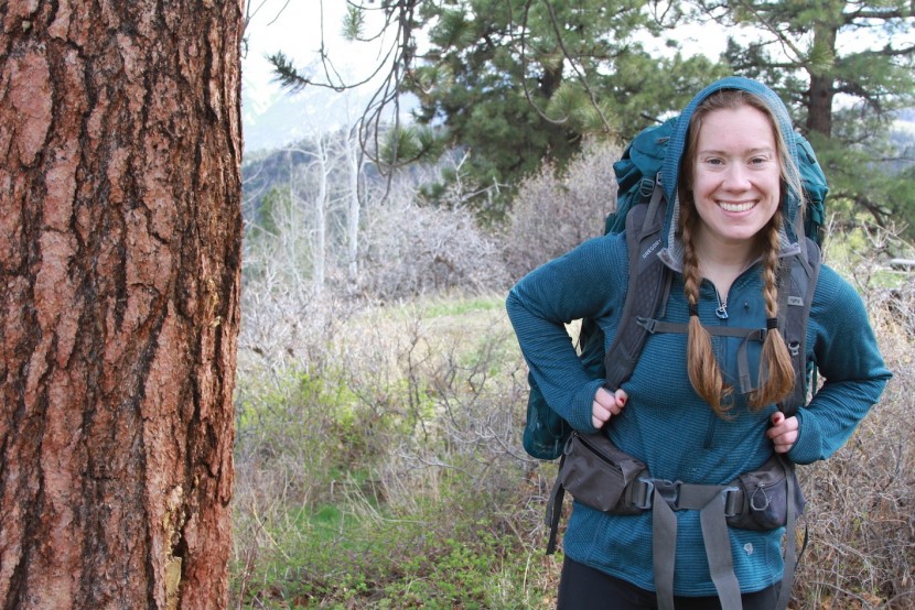 mountain hardwear type 2 fun 3/4 zip hoody for women - this jacket fits nicely under a backpack or harness because of its...