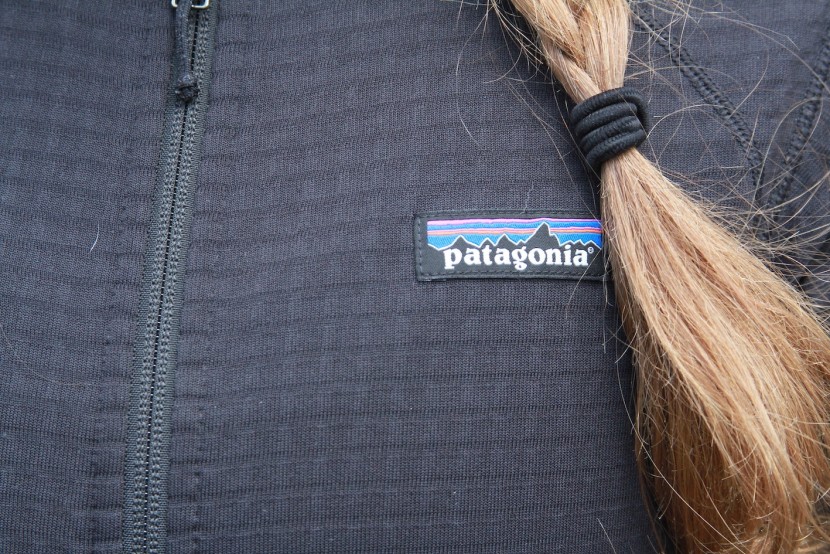 patagonia r1 full zip hoody for women - the face of this jacket offers a little wind resistance but doesn't...
