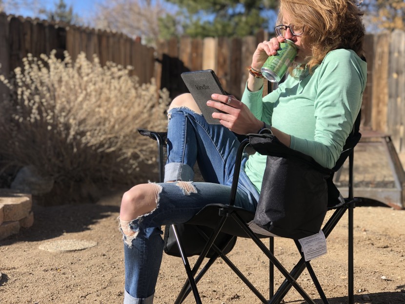 amazon basics portable camping chair - sit back and relax without spending so much cash.