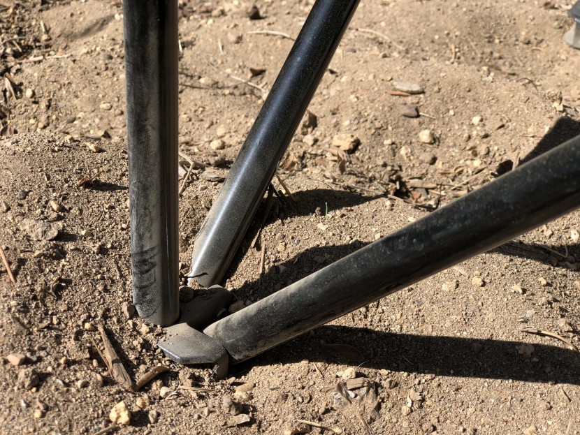 amazon basics portable camping chair - this chair works pretty well on many surfaces - though the plastic...