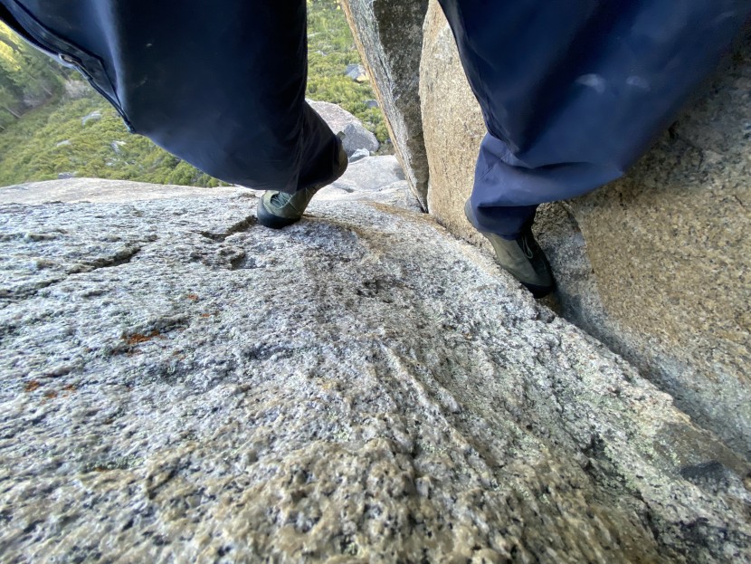 arc'teryx konseal fl - the uber-thick rand helps protect our feet when shoving them into...