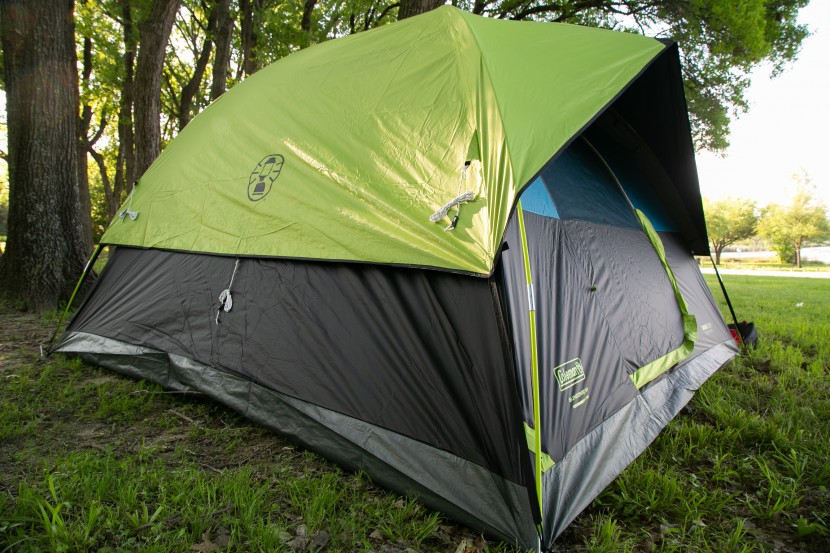 coleman dark room sundome 6 - though it's responsible for creating the "dark room", the fly has...