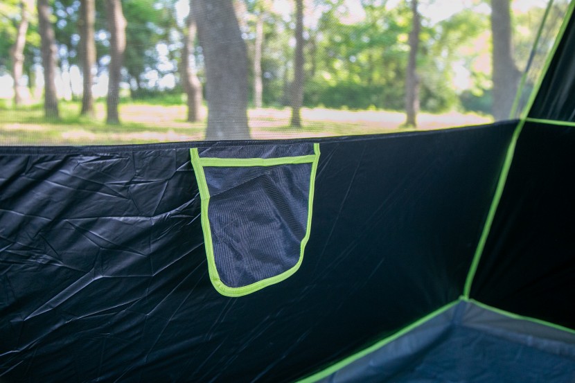 coleman dark room sundome 6 - one of the simple pockets inside the coleman sundome.