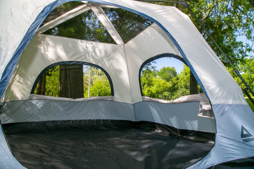 caddis rapid 6 - the large and tall interior of the caddis rapid tent 6p.