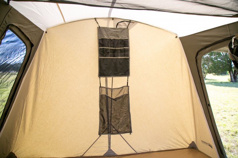 kodiak canvas 6-person flex-bow - detachable multi-pocket wall organizer for the kodiak.