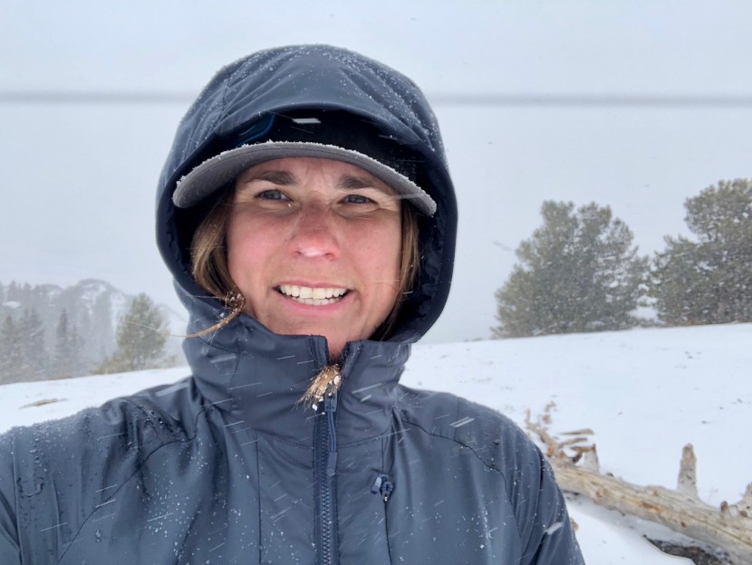 mountain hardwear kor cirrus hybrid hoody for women - the hood offers full coverage and protection which adds a little to...