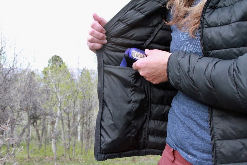 amazon essentials lightweight water-resistant for women - the interior pockets are quite large with the capacity to store a...