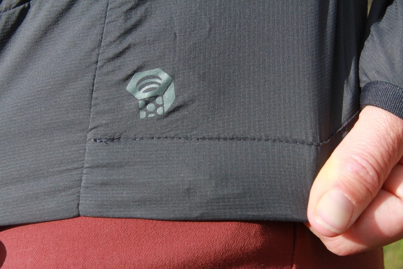 mountain hardwear kor cirrus hybrid hoody for women - the face fabrics are thin, continuous, and offer passive...