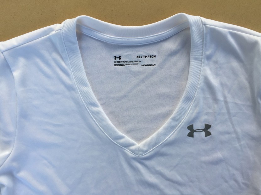 under armour ua tech v-neck for women - here you can see one of the reflective decals (there is another on...
