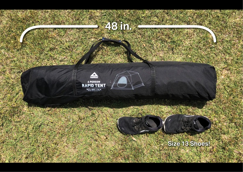 caddis rapid 6 - the very long case of the rapid 6 tent.