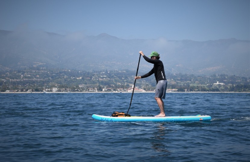 hala carbon straight up - the board's rigidity keeps it stable in calmer, flatter water, but...