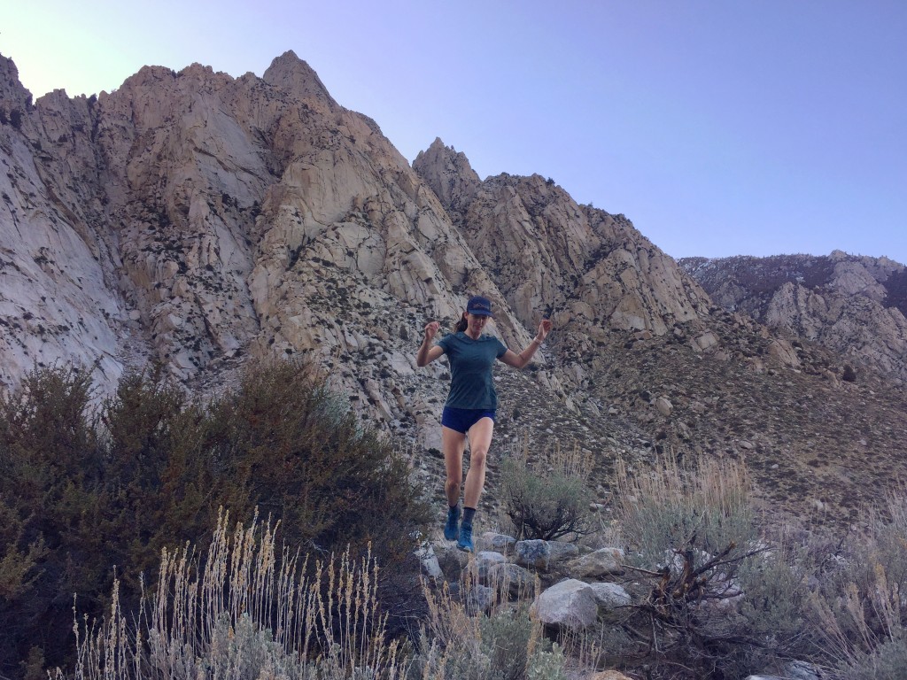 salomon xa tee for women - a run outside of bishop that started hot and ended cool - the xa tee...