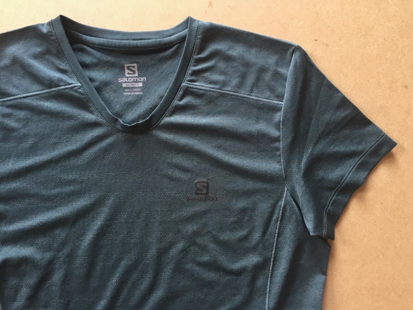 salomon xa tee for women - a subtle scoop makes the neckline a bit different than a standard...