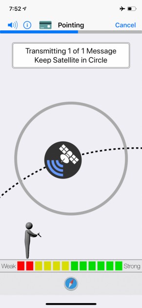 when the app screen gives you this indication, it takes just a few...