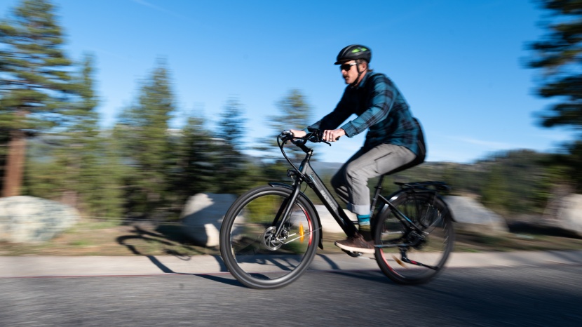 macwheel ranger 500 - it wasn't the fastest bike we tested, but it had no problem going...