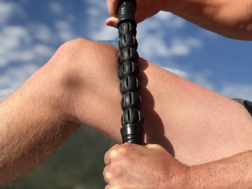 muscle roller stick - this one was one of the testers least favorite because it gripped...