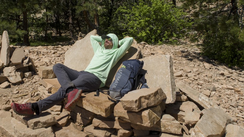 patagonia tropic comfort ii hoody - cool and protected, lazing away the afternoon.