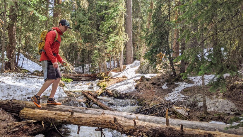 garmin etrex 10 - perfectly palmable, just in case you need a gps unit at hand to help...