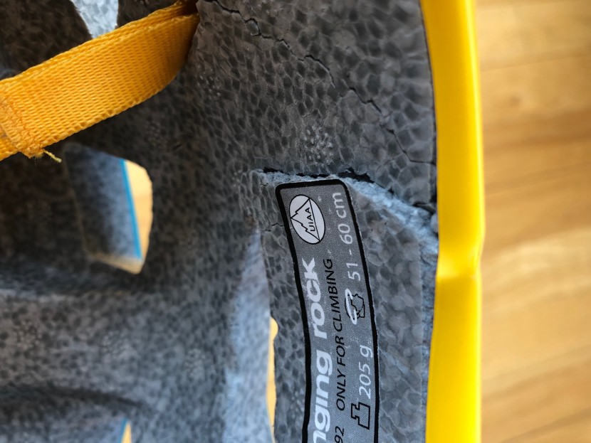 climbing helmet - foam absorbs the energy of a collision, preventing your head from...