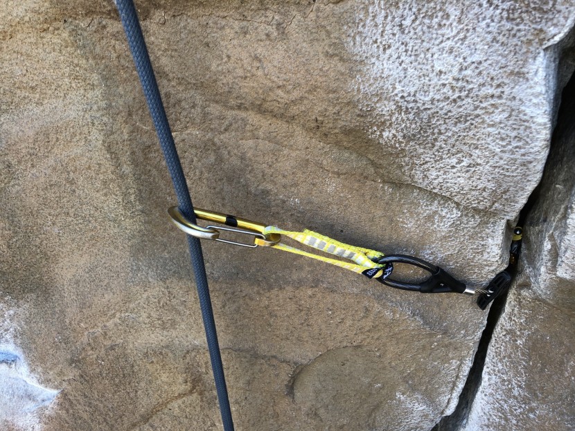 black diamond camalot z4 - this is a great example of where a cam that walks could get pushed...