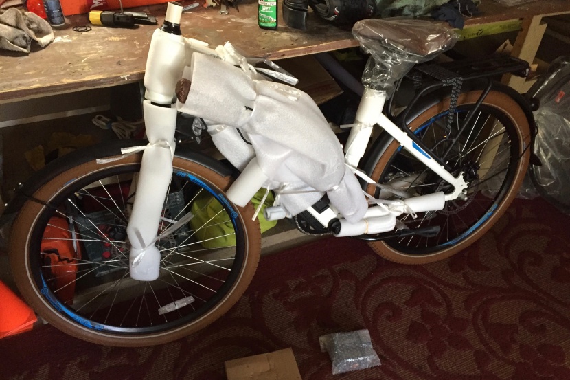 magnum metro - this bike arrived with the front wheel already attached and was one...