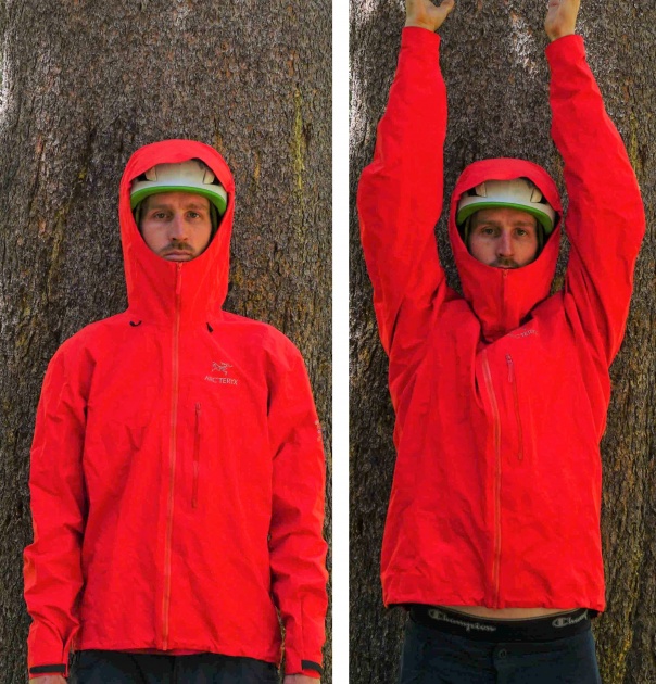 arc'teryx alpha fl - although shorter folks didn't seem to notice, a short front hem is...