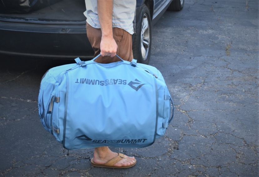 sea to summit duffel - the heavy-duty grab handles provide additional convenient carrying...