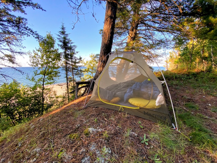 marmot bolt ultralight 2 person - the single, head-end door and narrow width make maneuvering in this...