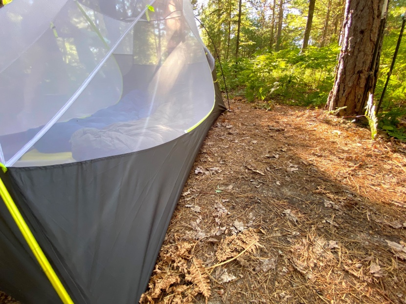 nemo firefly - to reduce weight, this tent includes more (lighter) mesh and slims...