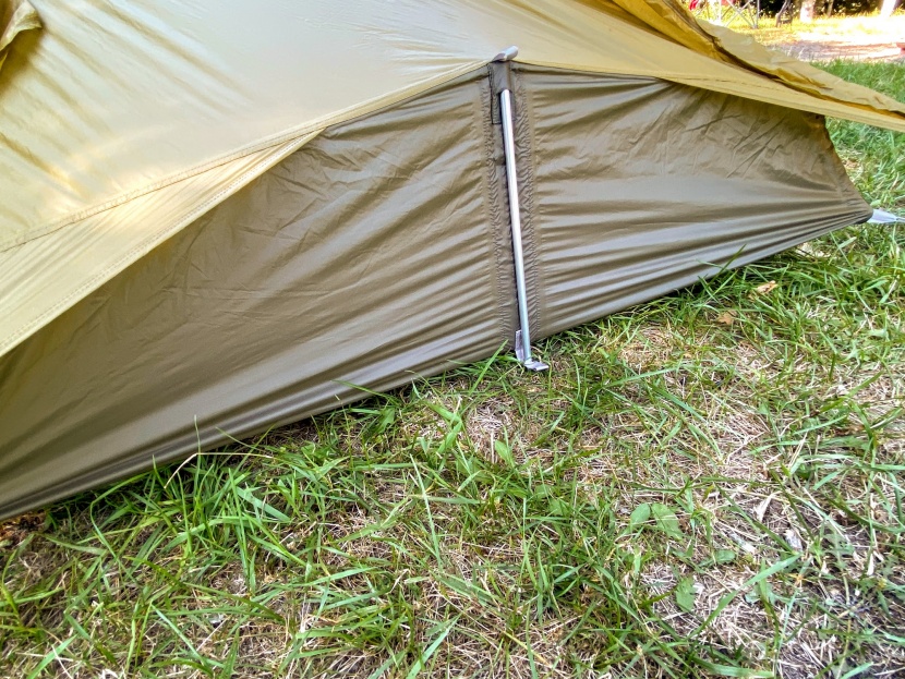 rei co-op flash air 2 - the single pole segment at the foot increases interior volume but is...