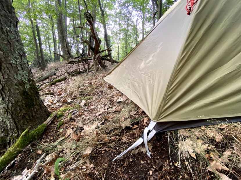 rei co-op passage 3 - the vestibule and fly stay low to the ground which keeps...