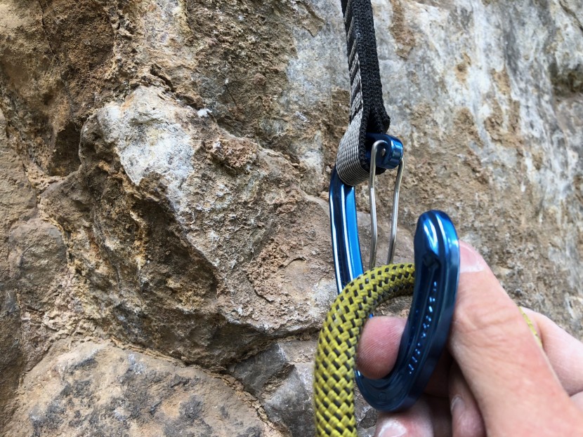 wild country helium 3 carabiner - the rope practically falls into this carabiner all by itself, thanks...