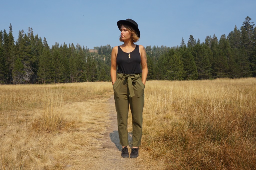 pants womens - the paperbag waist adds a little flair to a wardrobe.