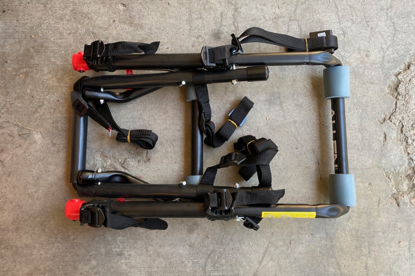 allen deluxe 2-bike trunk carrier - this rack comes fully assembled, with only one simple step required...